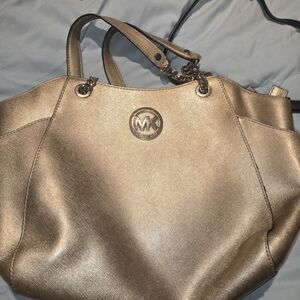 Michael Kors Metallic Gold Tote